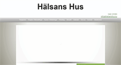 Desktop Screenshot of halsanshus.nu