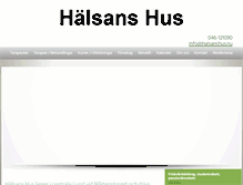 Tablet Screenshot of halsanshus.nu